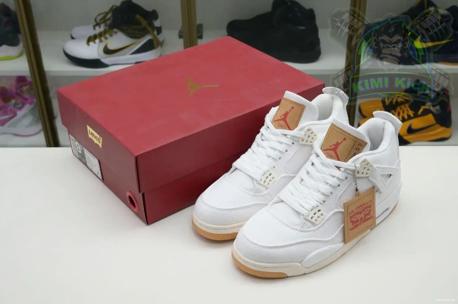 levis (levis Kimikick white Air 4 Jordan Jordan tag) 0813